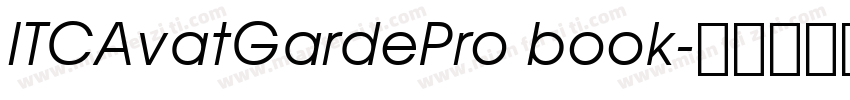 ITCAvatGardePro book字体转换